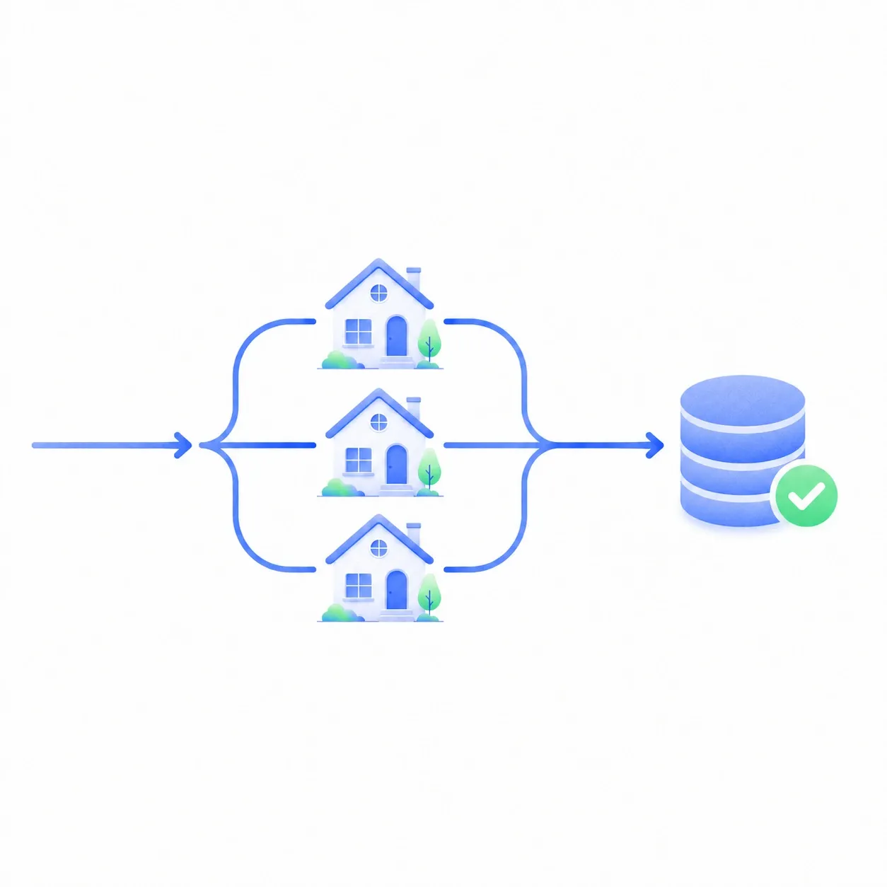 An illustration of a residential IP scraping ecommerce data